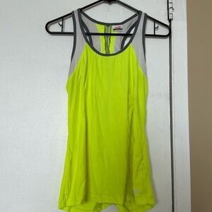 Easel Neon Yellow Racerback Tank Top